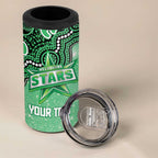Melbourne Stars NAIDOC Week 2026 Custom 4 in 1 Can Cooler Tumbler 50 Years Deadly Indigenous Art Glitter Effect
