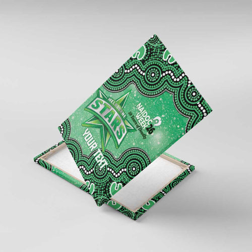 Melbourne Stars NAIDOC Week 2026 Custom Canvas Wall Art 50 Years Deadly Indigenous Art Glitter Effect