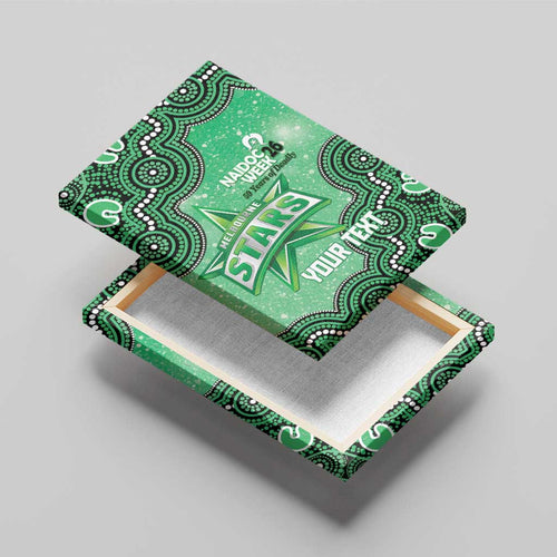 Melbourne Stars NAIDOC Week 2026 Custom Canvas Wall Art 50 Years Deadly Indigenous Art Glitter Effect