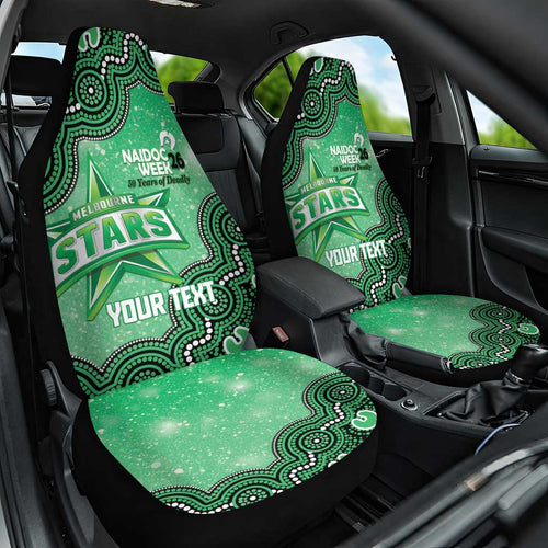 Melbourne Stars NAIDOC Week 2026 Custom Car Seat Cover 50 Years Deadly Indigenous Art Glitter Effect
