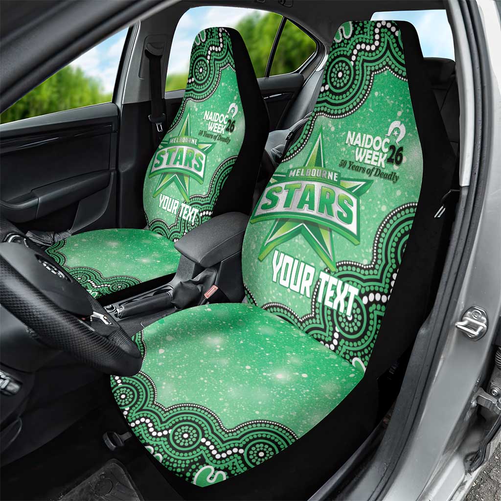 Melbourne Stars NAIDOC Week 2026 Custom Car Seat Cover 50 Years Deadly Indigenous Art Glitter Effect