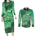 Melbourne Stars NAIDOC Week 2026 Custom Couples Matching Long Sleeve Bodycon Dress and Long Sleeve Button Shirt 50 Years Deadly Indigenous Art Glitter Effect