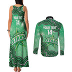 Melbourne Stars NAIDOC Week 2026 Custom Couples Matching Tank Maxi Dress and Long Sleeve Button Shirt 50 Years Deadly Indigenous Art Glitter Effect