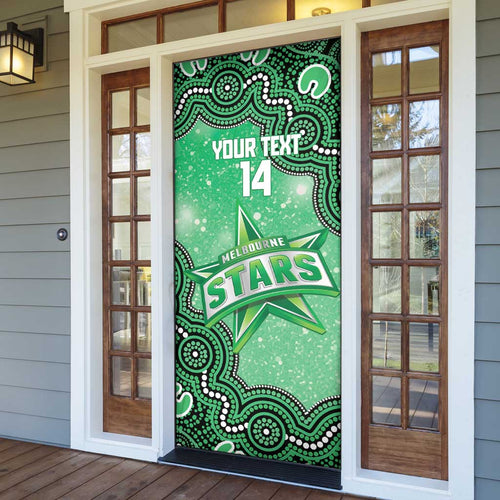 Melbourne Stars NAIDOC Week 2026 Custom Door Cover 50 Years Deadly Indigenous Art Glitter Effect