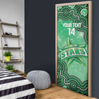 Melbourne Stars NAIDOC Week 2026 Custom Door Cover 50 Years Deadly Indigenous Art Glitter Effect