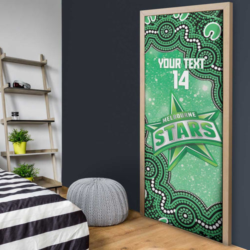 Melbourne Stars NAIDOC Week 2026 Custom Door Cover 50 Years Deadly Indigenous Art Glitter Effect