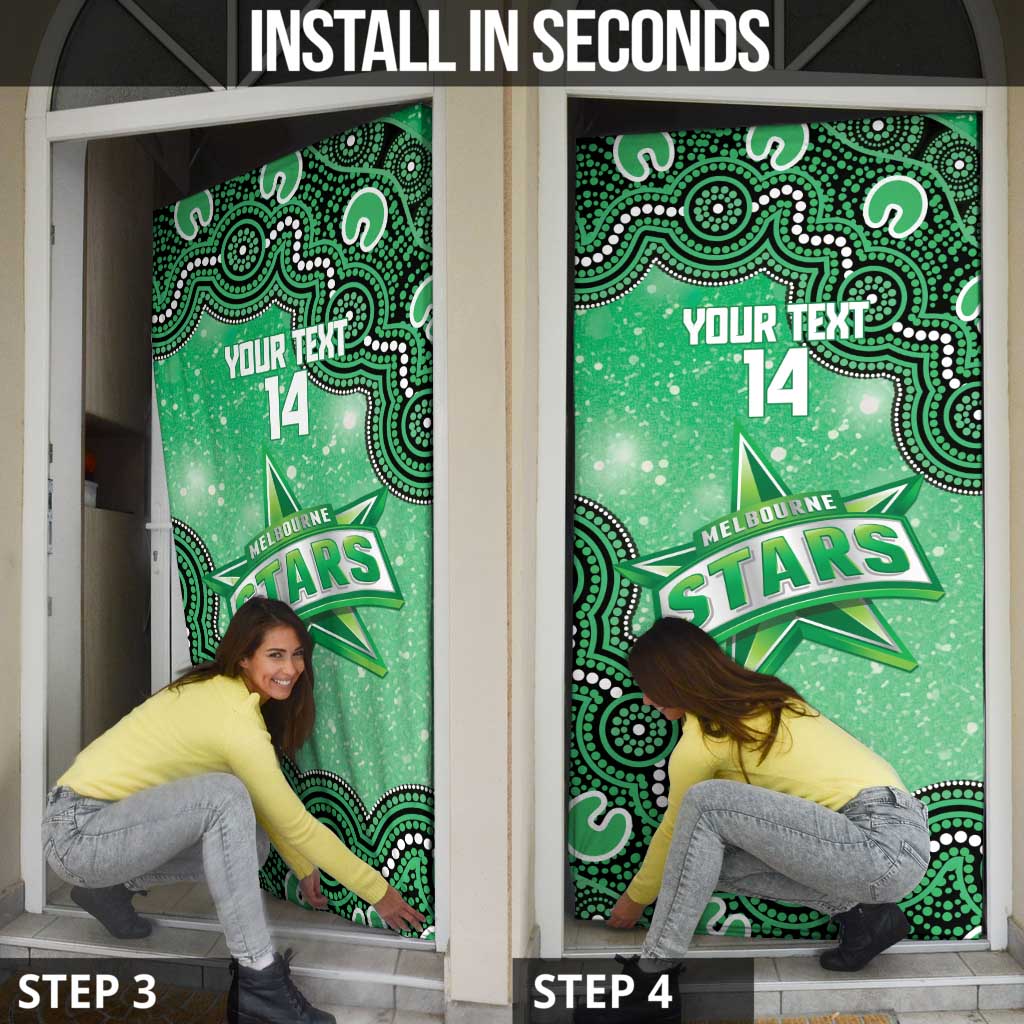 Melbourne Stars NAIDOC Week 2026 Custom Door Cover 50 Years Deadly Indigenous Art Glitter Effect