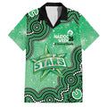 Melbourne Stars NAIDOC Week 2026 Custom Family Matching Off The Shoulder Long Sleeve Dress and Hawaiian Shirt 50 Years Deadly Indigenous Art Glitter Effect