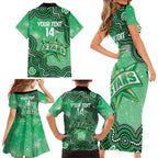 Melbourne Stars NAIDOC Week 2026 Custom Family Matching Short Sleeve Bodycon Dress and Hawaiian Shirt 50 Years Deadly Indigenous Art Glitter Effect