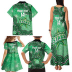 Melbourne Stars NAIDOC Week 2026 Custom Family Matching Tank Maxi Dress and Hawaiian Shirt 50 Years Deadly Indigenous Art Glitter Effect