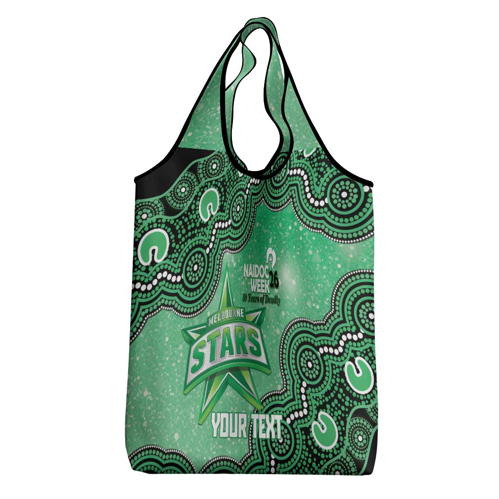 Melbourne Stars NAIDOC Week 2026 Custom Grocery Bag 50 Years Deadly Indigenous Art Glitter Effect