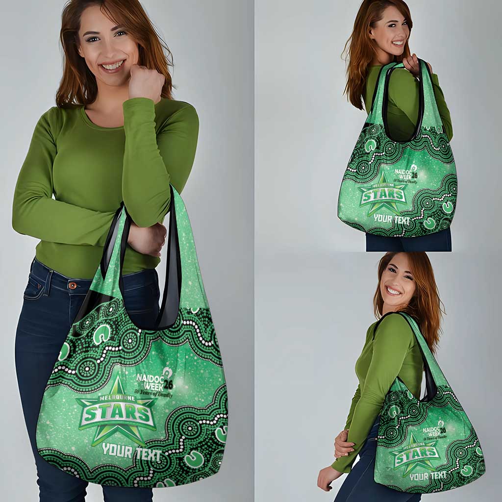 Melbourne Stars NAIDOC Week 2026 Custom Grocery Bag 50 Years Deadly Indigenous Art Glitter Effect