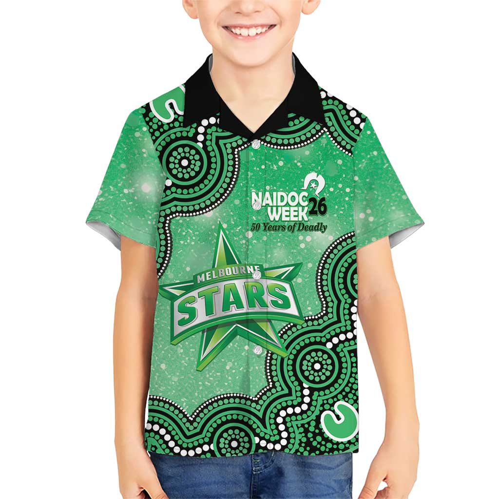 Melbourne Stars NAIDOC Week 2026 Custom Hawaiian Shirt 50 Years Deadly Indigenous Art Glitter Effect