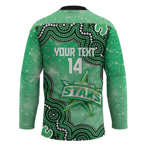 Melbourne Stars NAIDOC Week 2026 Custom Hockey Jersey 50 Years Deadly Indigenous Art Glitter Effect