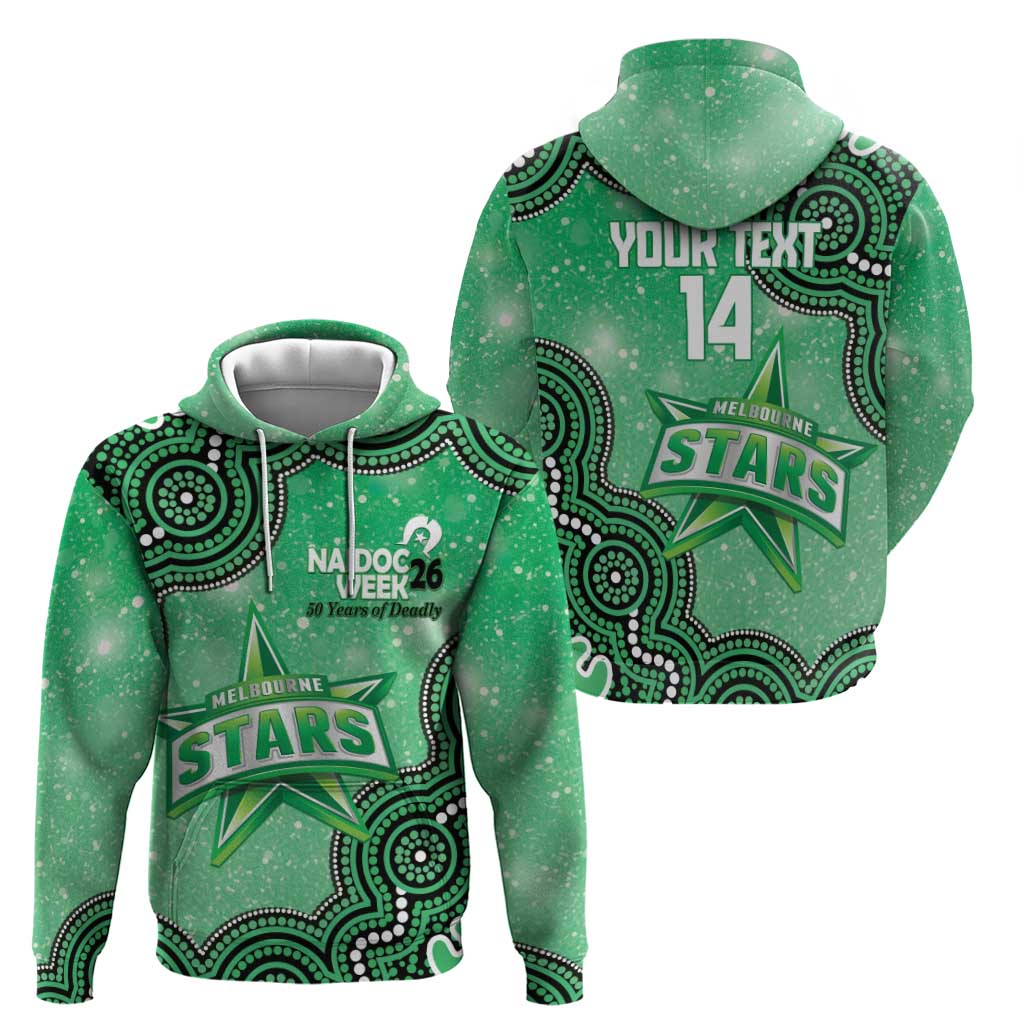 Melbourne Stars NAIDOC Week 2026 Custom Hoodie 50 Years Deadly Indigenous Art Glitter Effect