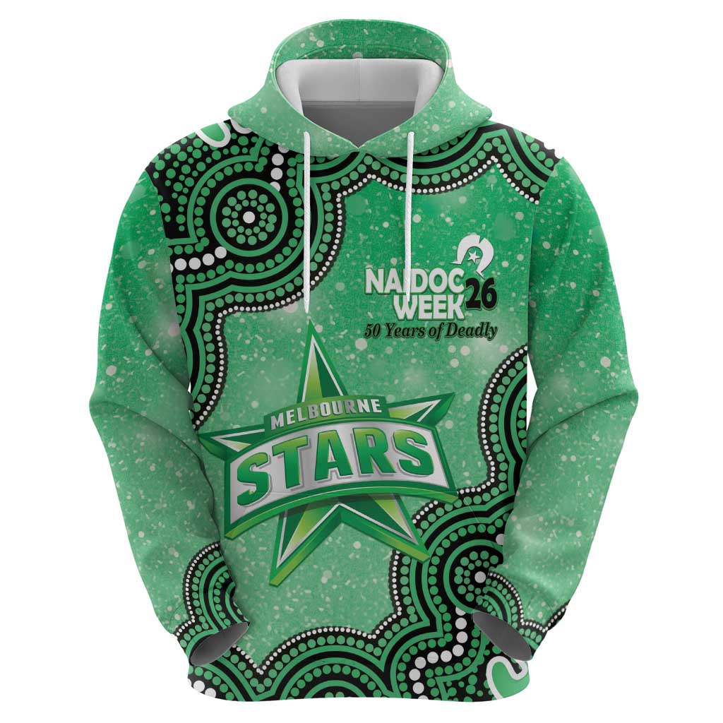 Melbourne Stars NAIDOC Week 2026 Custom Hoodie 50 Years Deadly Indigenous Art Glitter Effect