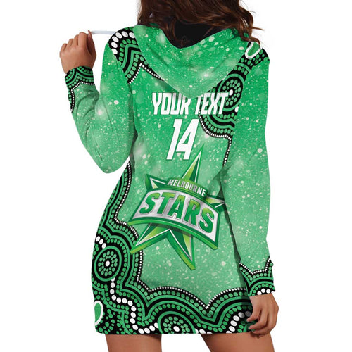 Melbourne Stars NAIDOC Week 2026 Custom Hoodie Dress 50 Years Deadly Indigenous Art Glitter Effect