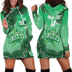 Melbourne Stars NAIDOC Week 2026 Custom Hoodie Dress 50 Years Deadly Indigenous Art Glitter Effect