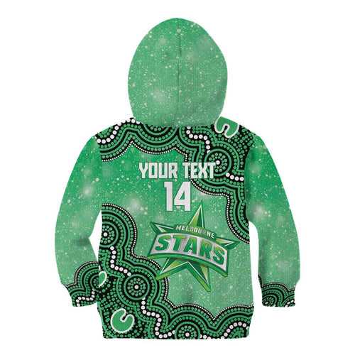 Melbourne Stars NAIDOC Week 2026 Custom Kid Hoodie 50 Years Deadly Indigenous Art Glitter Effect