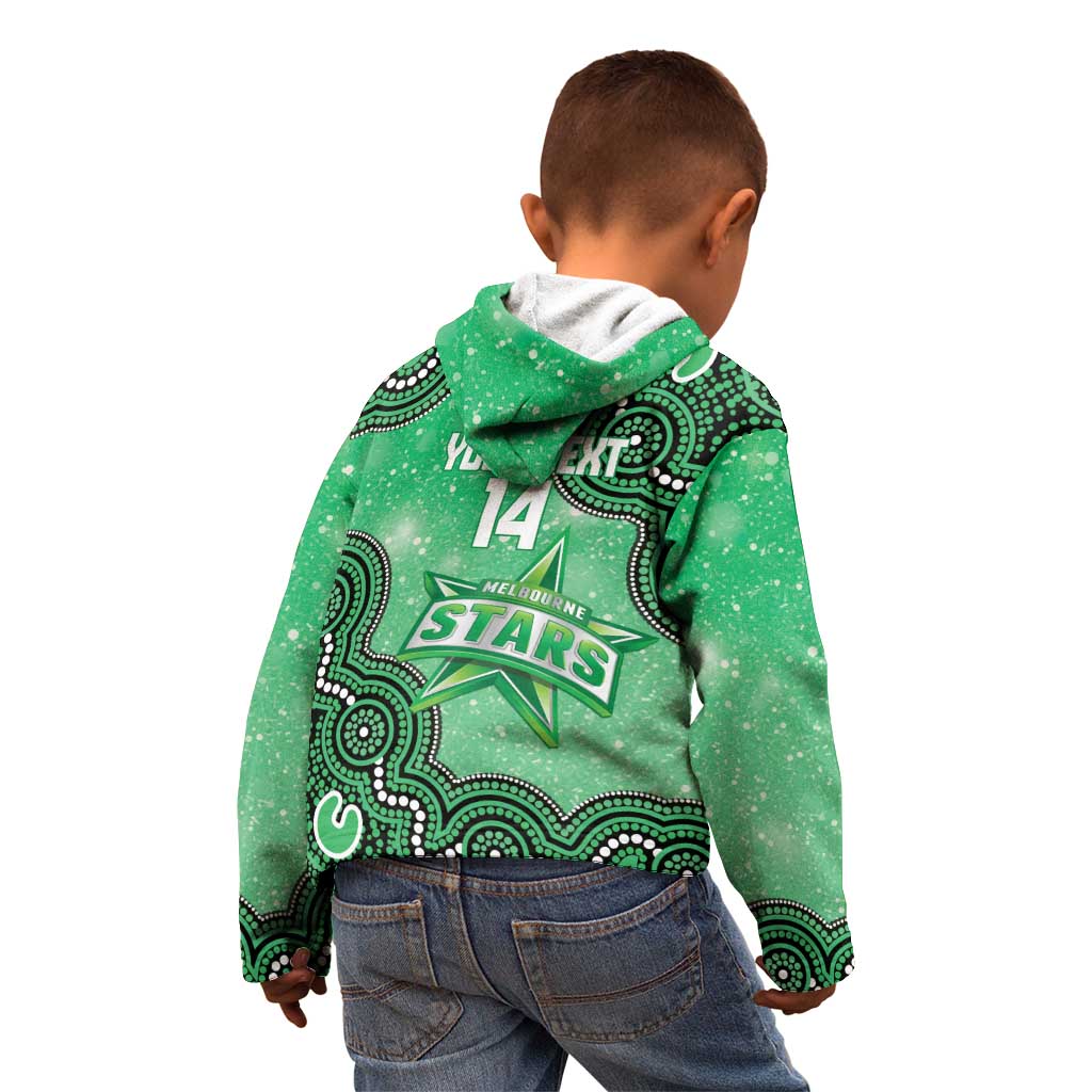 Melbourne Stars NAIDOC Week 2026 Custom Kid Hoodie 50 Years Deadly Indigenous Art Glitter Effect