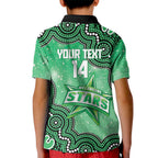 Melbourne Stars NAIDOC Week 2026 Custom Kid Polo Shirt 50 Years Deadly Indigenous Art Glitter Effect