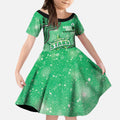 Melbourne Stars NAIDOC Week 2026 Custom Kid Short Sleeve Dress 50 Years Deadly Indigenous Art Glitter Effect