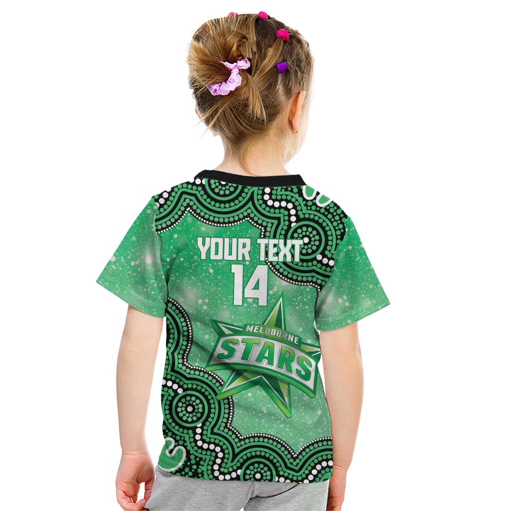 Melbourne Stars NAIDOC Week 2026 Custom Kid T Shirt 50 Years Deadly Indigenous Art Glitter Effect