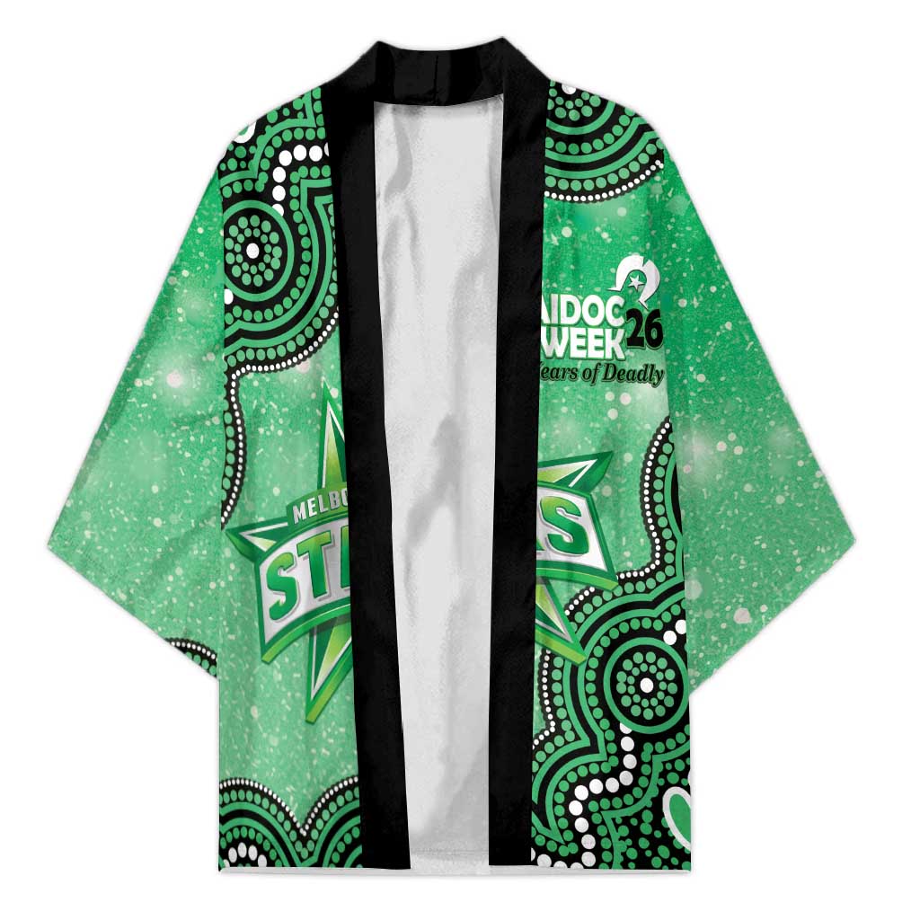 Melbourne Stars NAIDOC Week 2026 Custom Kimono 50 Years Deadly Indigenous Art Glitter Effect