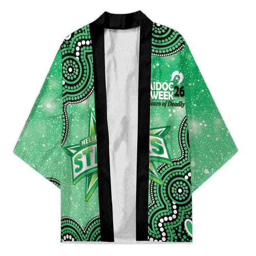 Melbourne Stars NAIDOC Week 2026 Custom Kimono 50 Years Deadly Indigenous Art Glitter Effect