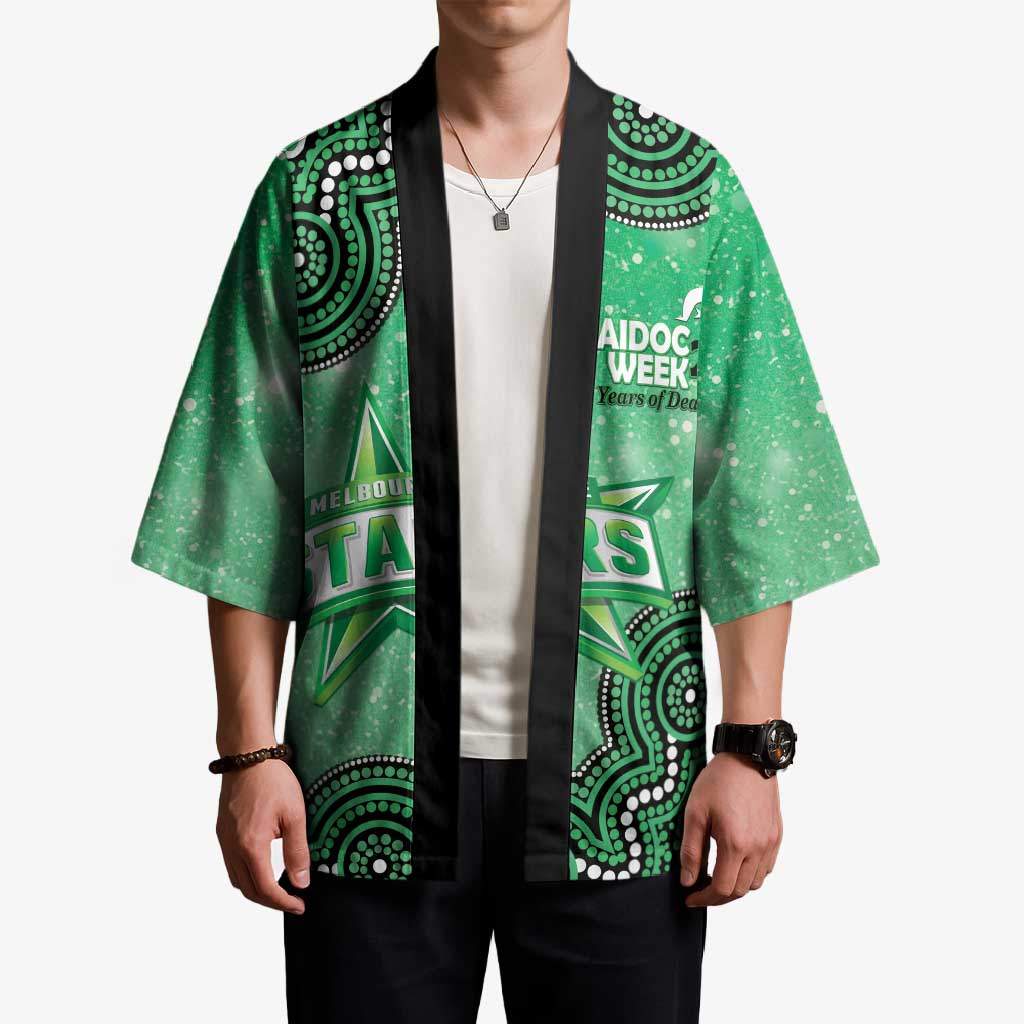 Melbourne Stars NAIDOC Week 2026 Custom Kimono 50 Years Deadly Indigenous Art Glitter Effect