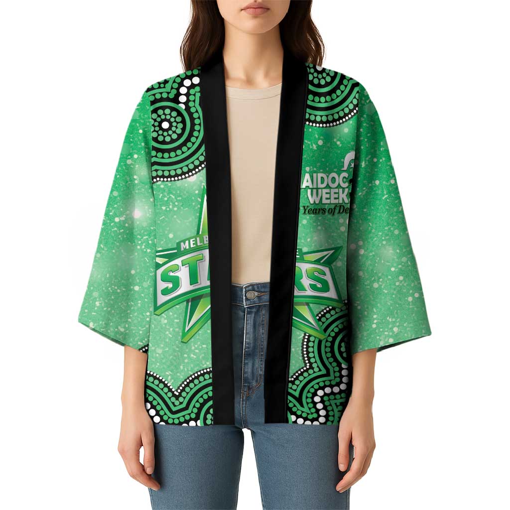 Melbourne Stars NAIDOC Week 2026 Custom Kimono 50 Years Deadly Indigenous Art Glitter Effect