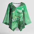 Melbourne Stars NAIDOC Week 2026 Custom Kimono Sleeve Blouse 50 Years Deadly Indigenous Art Glitter Effect