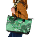 Melbourne Stars NAIDOC Week 2026 Custom Leather Tote Bag 50 Years Deadly Indigenous Art Glitter Effect