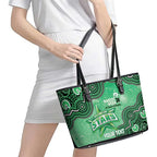 Melbourne Stars NAIDOC Week 2026 Custom Leather Tote Bag 50 Years Deadly Indigenous Art Glitter Effect