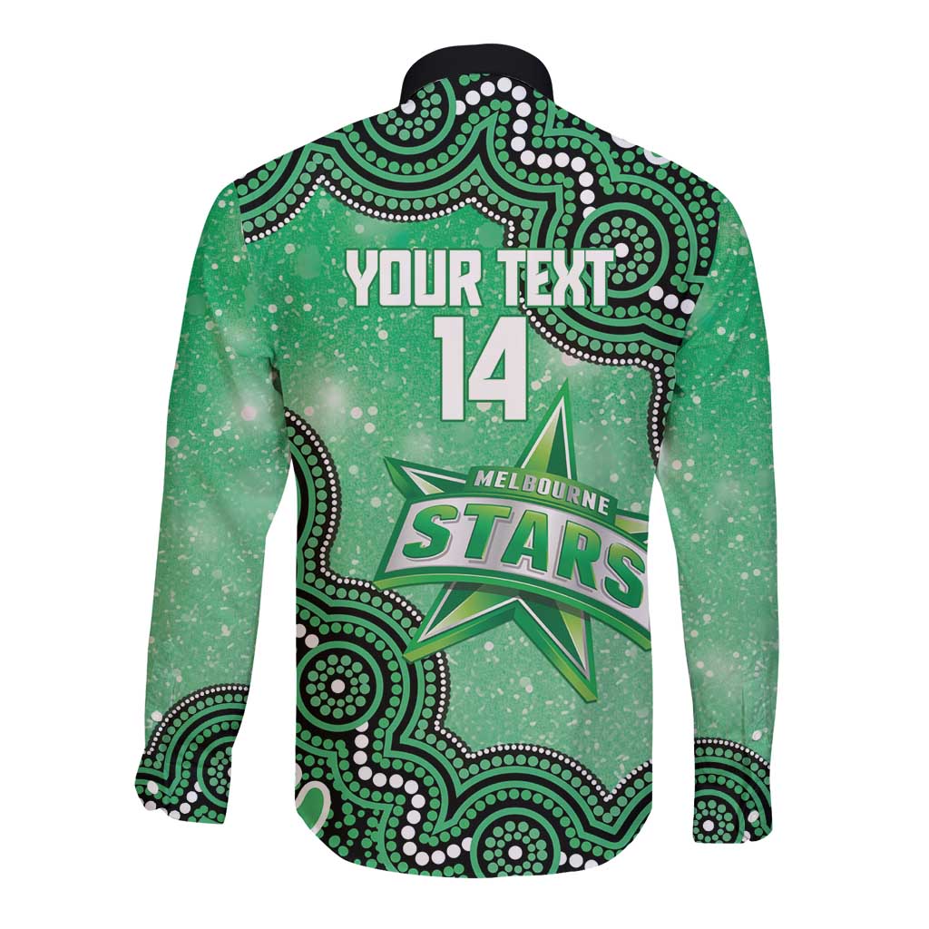 Melbourne Stars NAIDOC Week 2026 Custom Long Sleeve Button Shirt 50 Years Deadly Indigenous Art Glitter Effect
