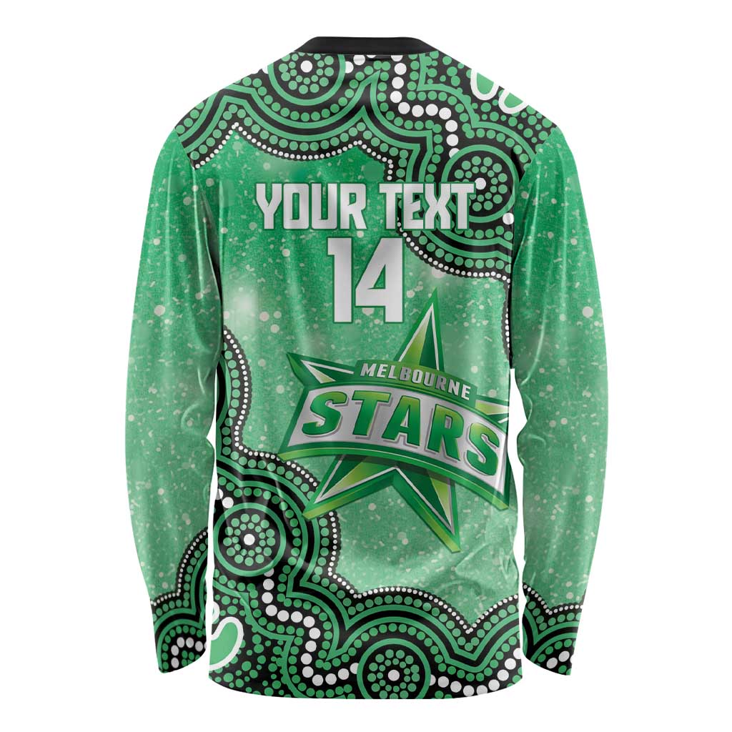 Melbourne Stars NAIDOC Week 2026 Custom Long Sleeve Shirt 50 Years Deadly Indigenous Art Glitter Effect