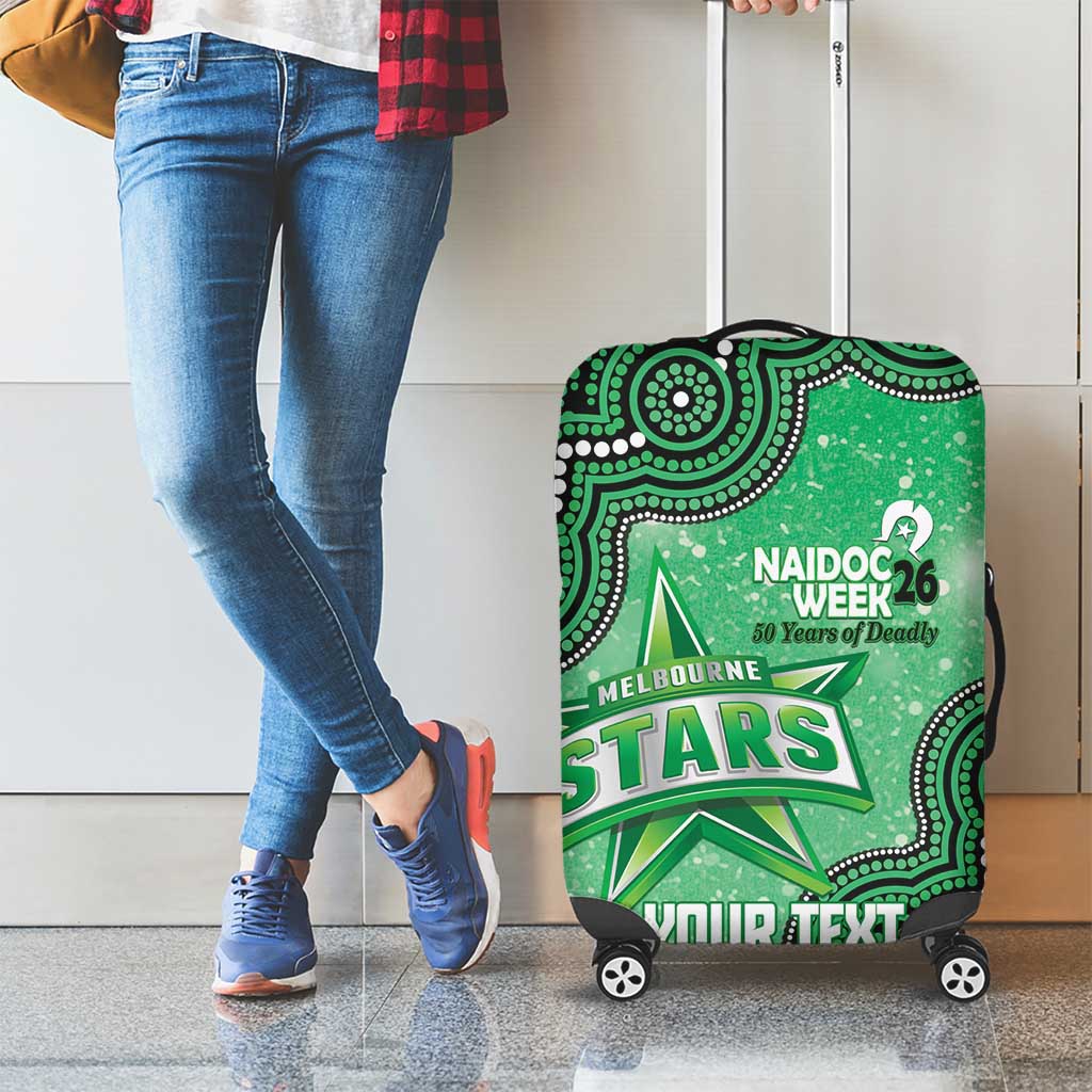 Melbourne Stars NAIDOC Week 2026 Custom Luggage Cover 50 Years Deadly Indigenous Art Glitter Effect
