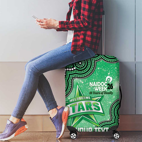 Melbourne Stars NAIDOC Week 2026 Custom Luggage Cover 50 Years Deadly Indigenous Art Glitter Effect