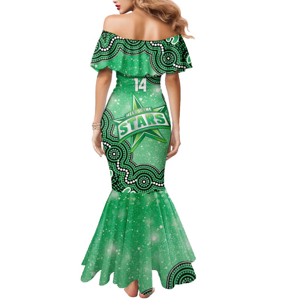 Melbourne Stars NAIDOC Week 2026 Custom Mermaid Dress 50 Years Deadly Indigenous Art Glitter Effect