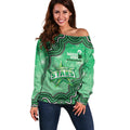 Melbourne Stars NAIDOC Week 2026 Custom Off Shoulder Sweater 50 Years Deadly Indigenous Art Glitter Effect