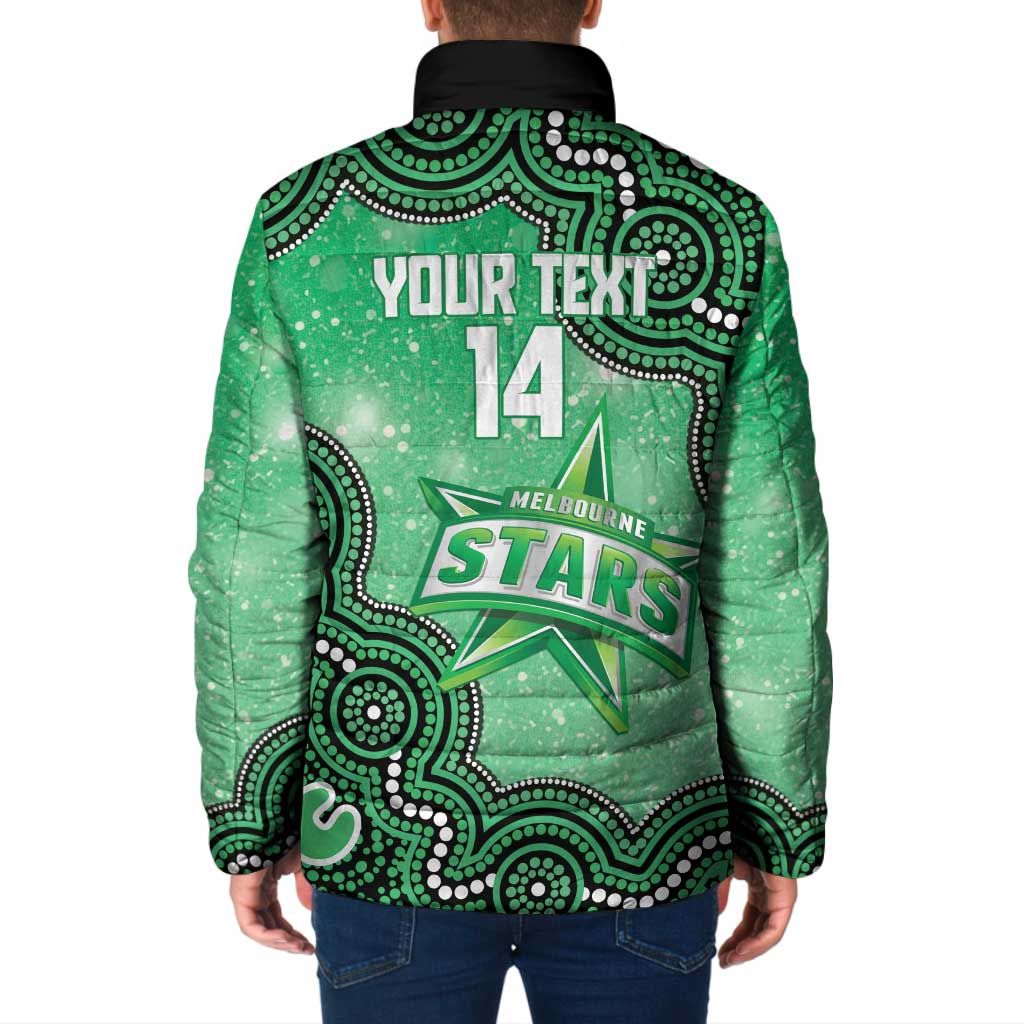 Melbourne Stars NAIDOC Week 2026 Custom Padded Jacket 50 Years Deadly Indigenous Art Glitter Effect