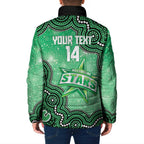 Melbourne Stars NAIDOC Week 2026 Custom Padded Jacket 50 Years Deadly Indigenous Art Glitter Effect