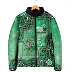 Melbourne Stars NAIDOC Week 2026 Custom Padded Jacket 50 Years Deadly Indigenous Art Glitter Effect