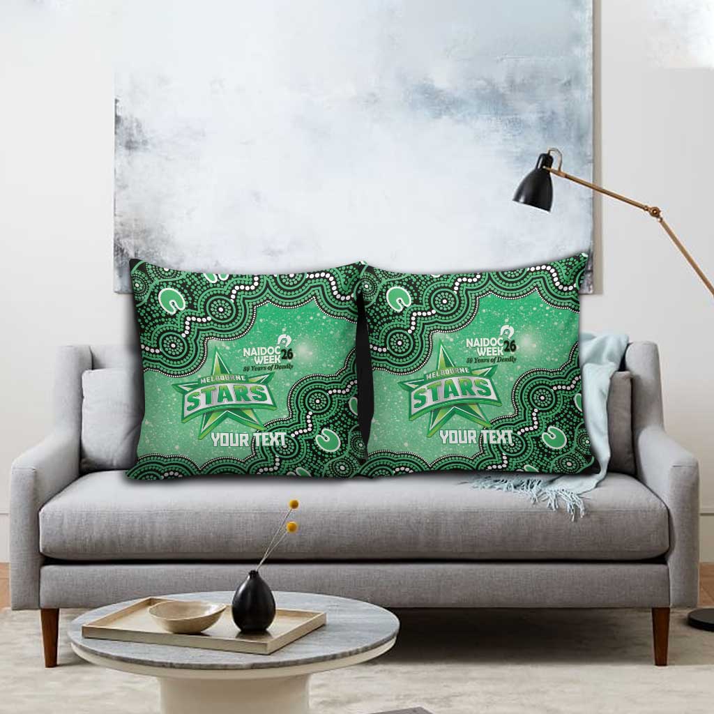 Melbourne Stars NAIDOC Week 2026 Custom Pillow Cover 50 Years Deadly Indigenous Art Glitter Effect