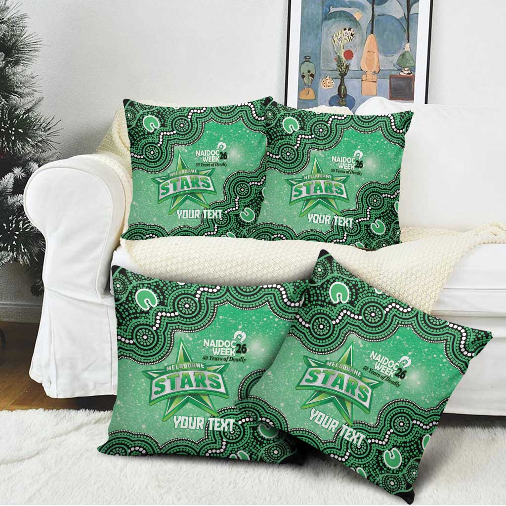 Melbourne Stars NAIDOC Week 2026 Custom Pillow Cover 50 Years Deadly Indigenous Art Glitter Effect
