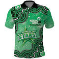 Melbourne Stars NAIDOC Week 2026 Custom Polo Shirt 50 Years Deadly Indigenous Art Glitter Effect