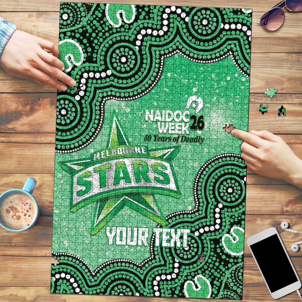 Melbourne Stars NAIDOC Week 2026 Custom Puzzle 50 Years Deadly Indigenous Art Glitter Effect