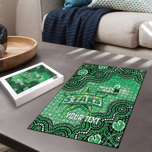 Melbourne Stars NAIDOC Week 2026 Custom Puzzle 50 Years Deadly Indigenous Art Glitter Effect