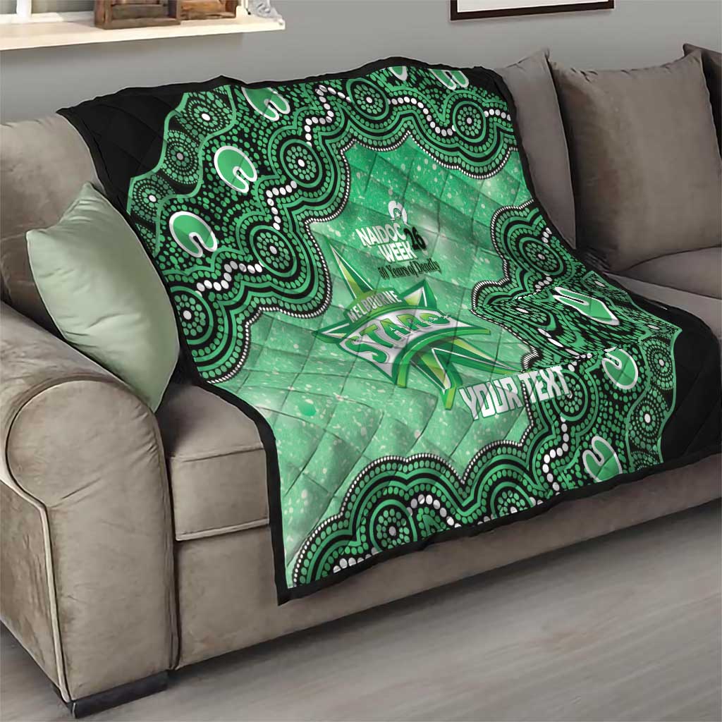 Melbourne Stars NAIDOC Week 2026 Custom Quilt 50 Years Deadly Indigenous Art Glitter Effect
