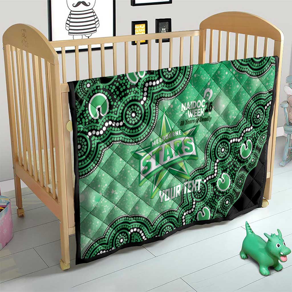 Melbourne Stars NAIDOC Week 2026 Custom Quilt 50 Years Deadly Indigenous Art Glitter Effect